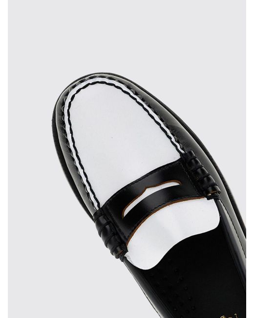Sebago White Leather Loafers Classic Dan