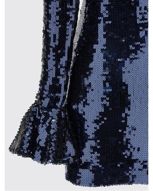 ROTATE BIRGER CHRISTENSEN Blue Sequin Dress