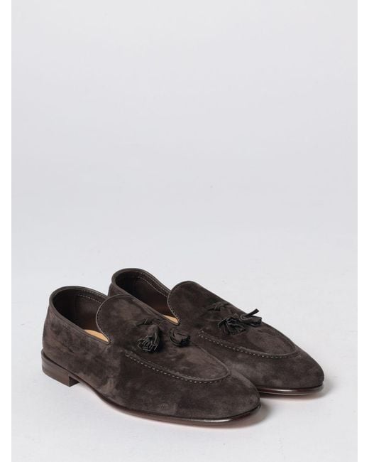 Brunello Cucinelli White Suede Calfskin Loafers for men