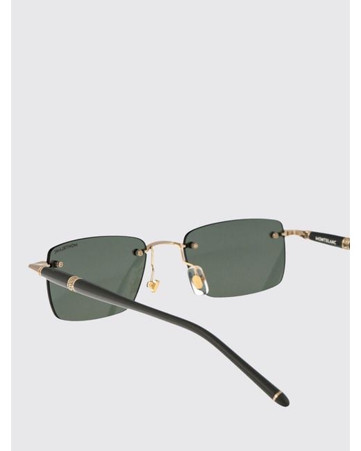 Montblanc Green Mb0344S Metal And Acetate Sunglasses for men