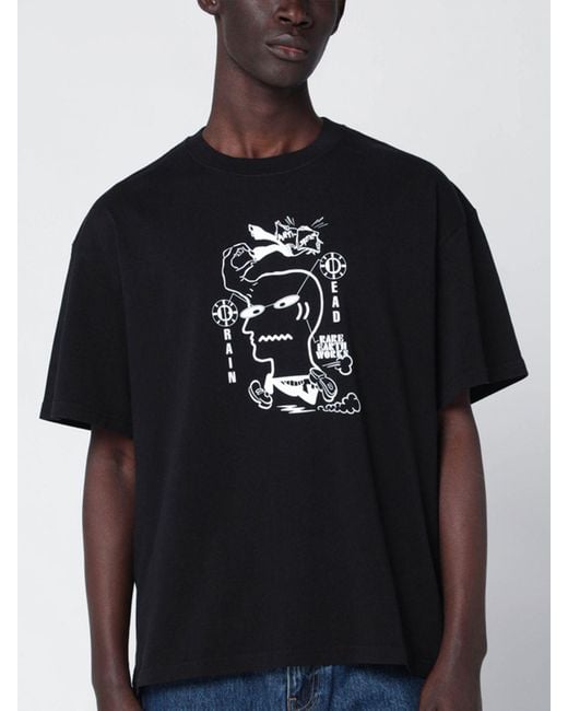 Brain Dead Black T-Shirt for men