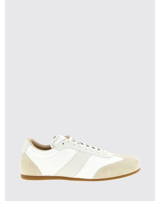 Lemaire White Leather Sneakers for men