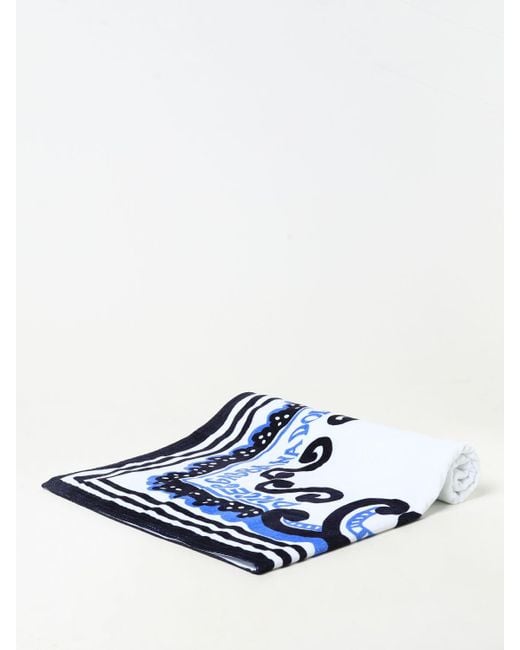 Dolce & Gabbana White Beach Towel for men