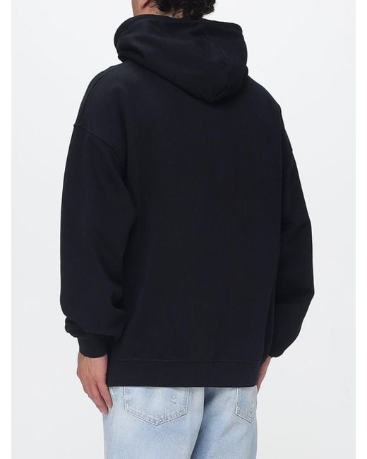 DSquared² Black Cotton Hoodie With Logo for men