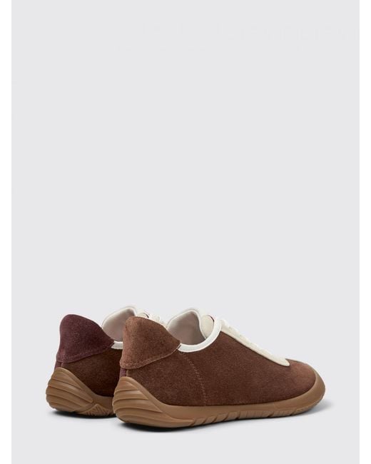 Camper Brown Twins Suede Sneakers