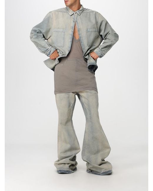 Rick Owens Gray Denim Jackets for men