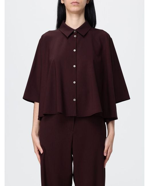 Camisa Casual De Lana Virgen Alysi de color Red