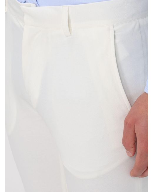 Daniele Alessandrini White Trousers for men