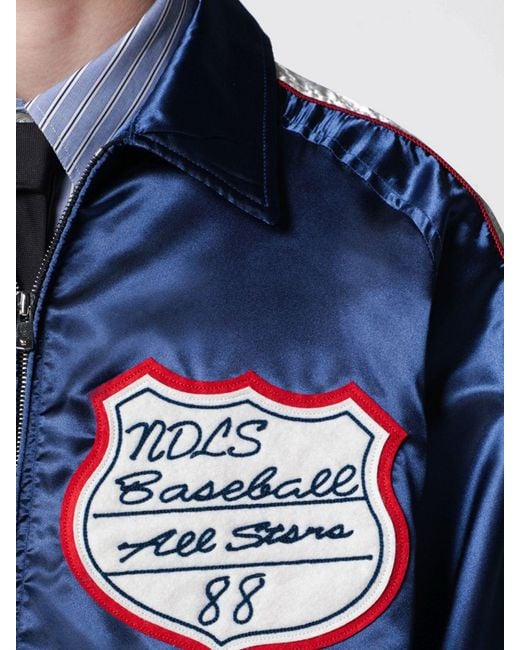 Bomber Varsity di Needles in Blue da Uomo