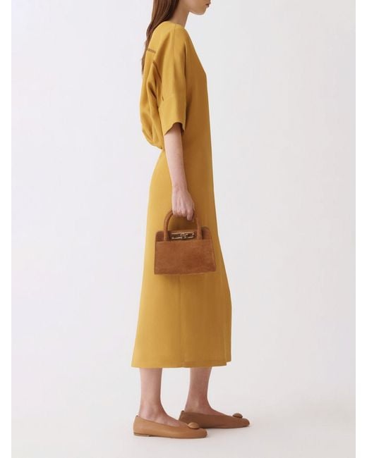 Fabiana Filippi Yellow Viscose Blend Dress