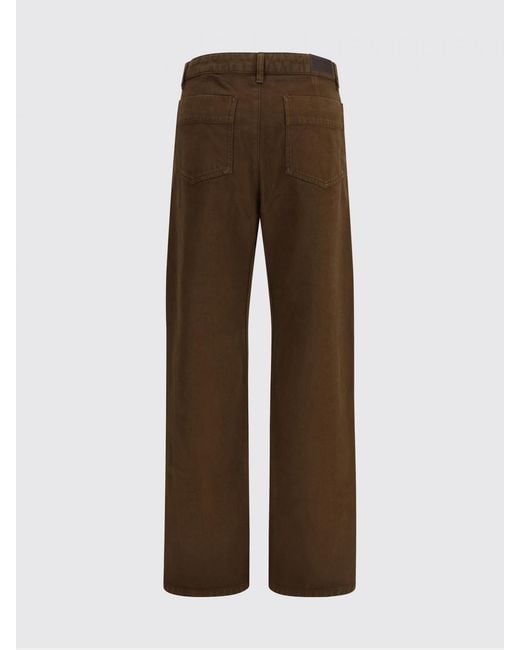 Lemaire Brown Wide Leg Trousers