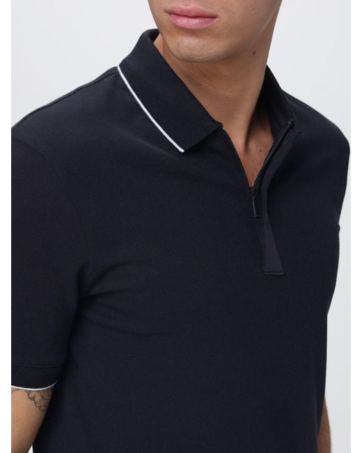 ARMANI EXCHANGE Blue Polo Shirt for men