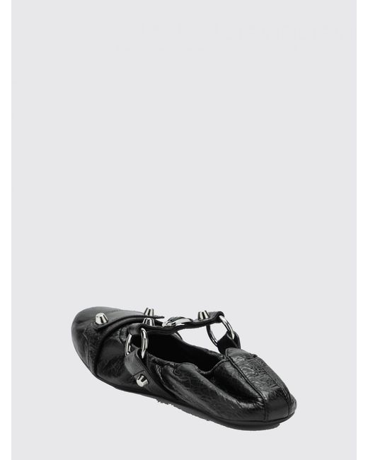 Balenciaga White Flat Shoes