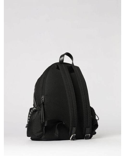 Emporio Armani Black Nylon Backpack for men