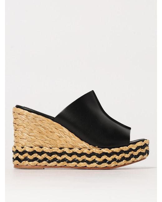 Paloma Barceló Black Flat Sandals