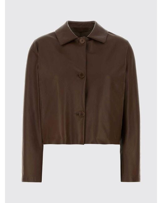 Salvatore Santoro Brown Leather Jacket
