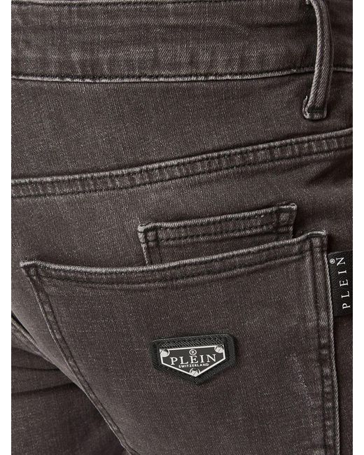 Philipp Plein Gray Slim Fit Skinny Jeans for men