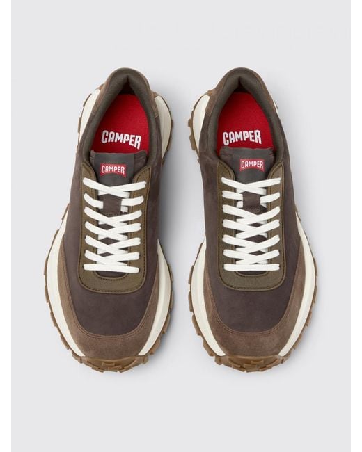 Camper White Drift Trail Nubuck Sneakers for men