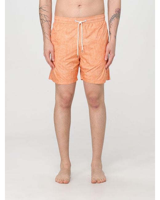 Paul & Shark Orange Swim Trunks Quick Dry for men
