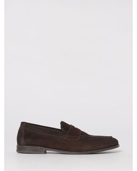 Doucal's White Suede Loafers for men