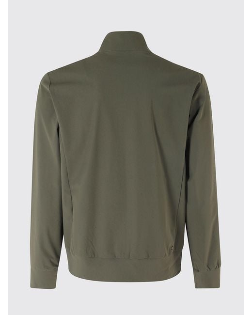 Save The Duck Green Stretch Nylon Zip Hoodie