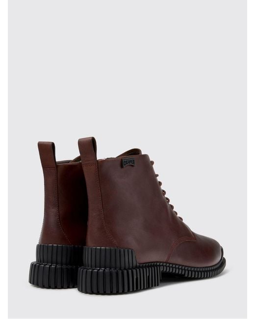 Camper Brown Pix Combat Boots