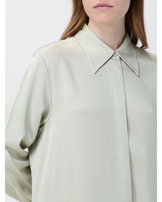 Jil Sander Gray Classic Satin Shirt
