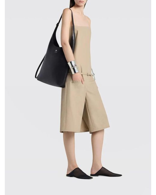 Courreges Black CourrÈ Ges Melt Leather Bag