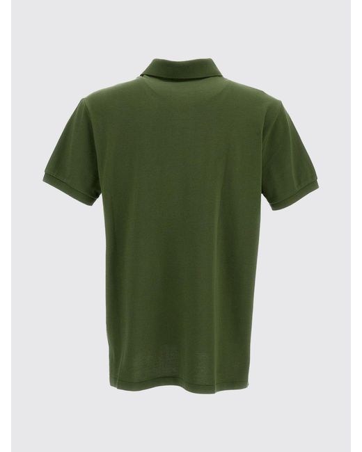Polo Ralph Lauren Green Cotton Polo Shirt With Pony Logo for men