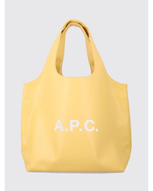 A.P.C. Yellow Ninon Faux Leather Shoulder Bag for men