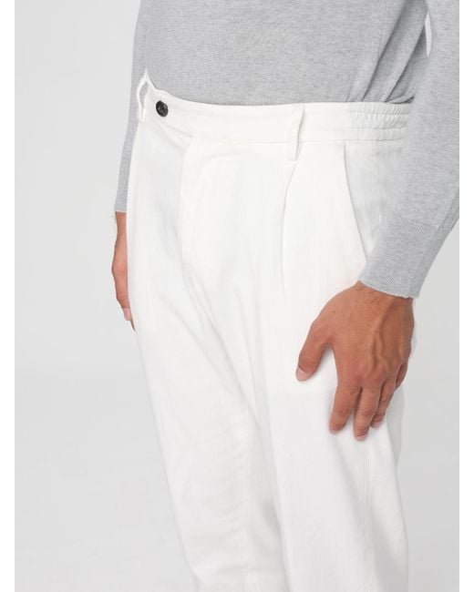 Eleventy White Pants for men