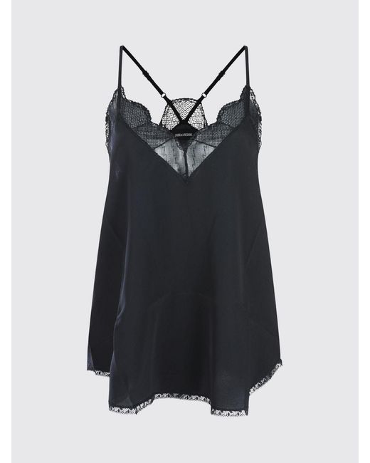 Zadig & Voltaire Black Zadig &Amp Voltaire Silk Top