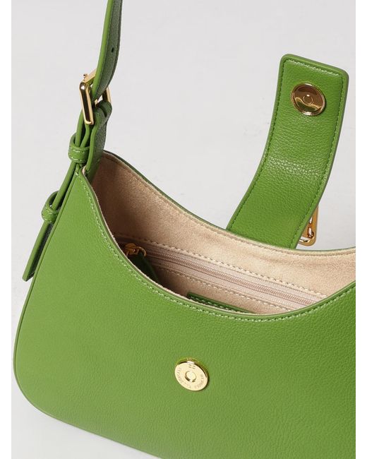 Elisabetta Franchi Green Small Hobo Bag With Charm