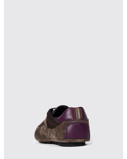 Paul Smith White Suede And Mesh Sneakers for men
