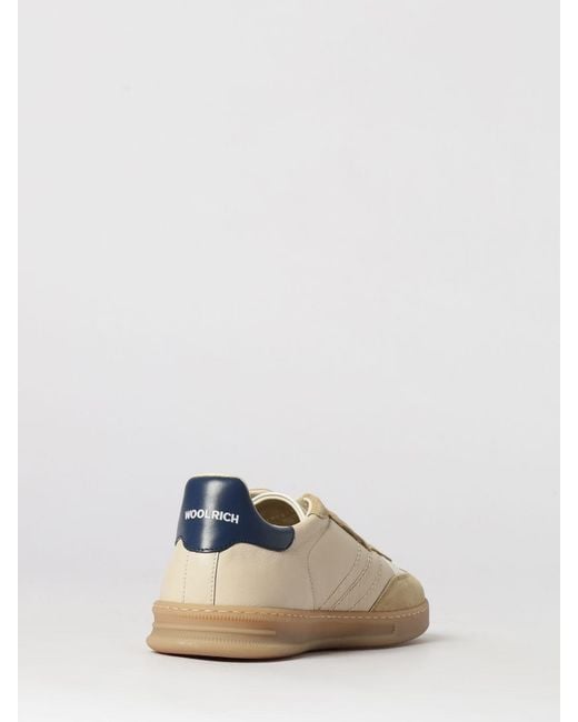 Woolrich Natural Leather Sneakers for men