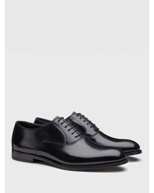 Doucal's Black Brogue Shoes for men