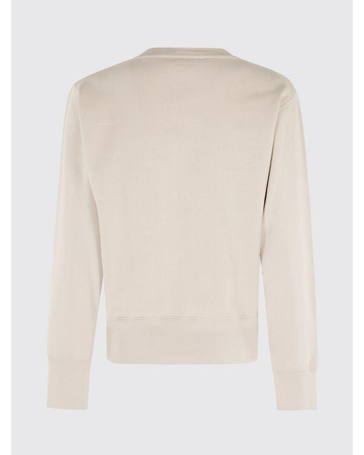 Anine Bing Blue Crew Neck Sweatshirt With Logo