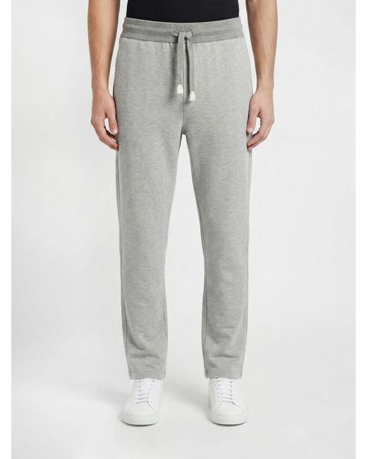 Brioni Gray Cotton Blend Jogging Pants for men