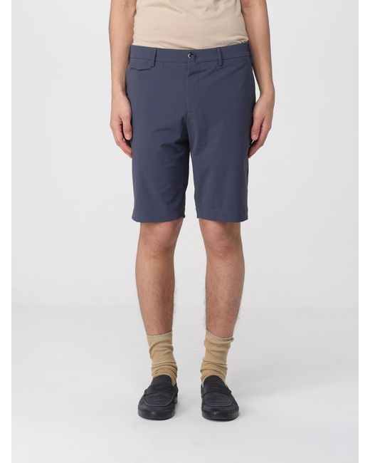 PT Torino Blue Twill Chino Shorts for men