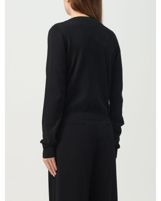 Moschino Couture Black Cardigan In Cotton