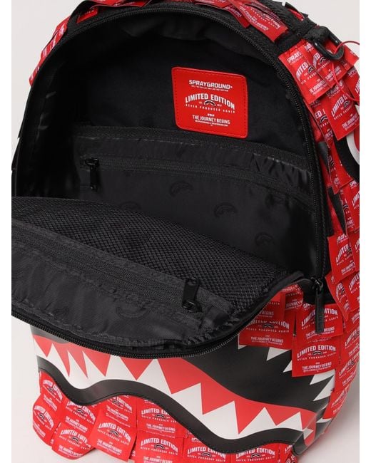 Zaino di Sprayground in Red da Uomo