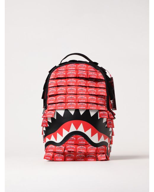 Zaino di Sprayground in Red da Uomo