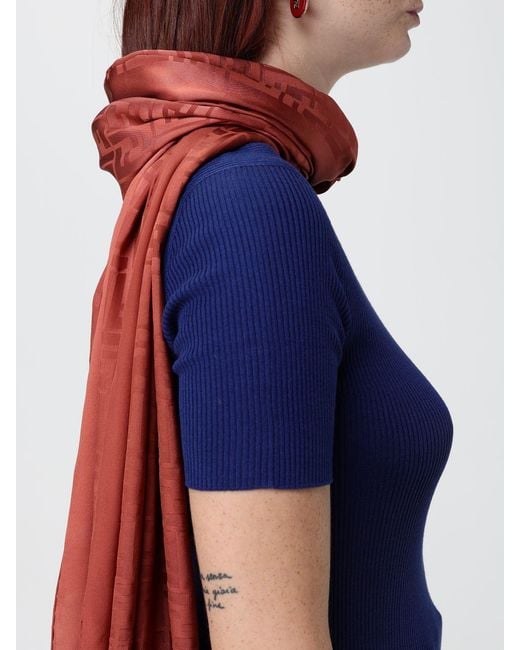 Bufanda Mujer Fendi de color Orange