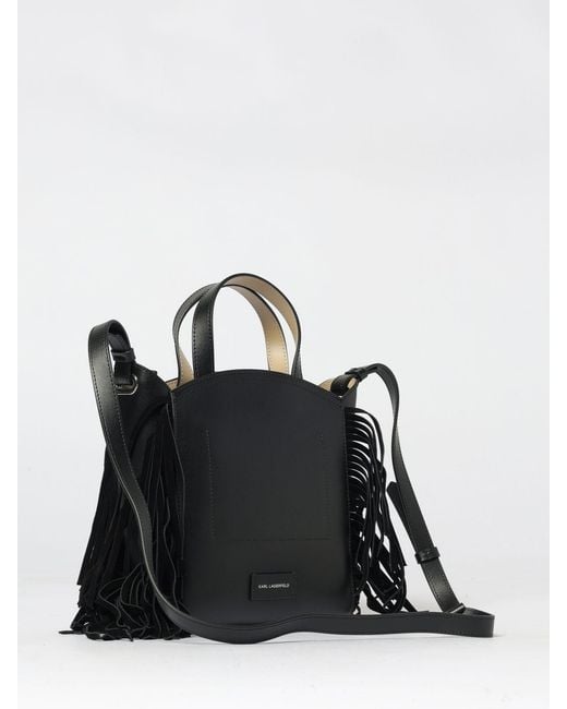 Karl Lagerfeld Black Synthetic Leather Bag