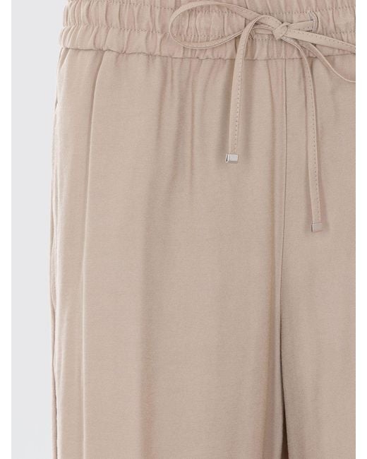 Dondup Natural Straight Viscose Blend Trousers