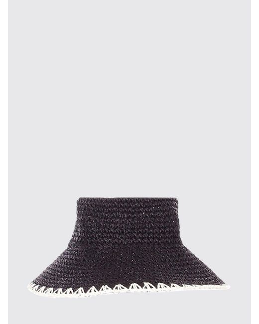 Barbour Blue Camille Crochet Raffia Hat