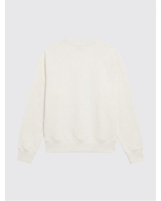AMI White Cotton Sweatshirt for men