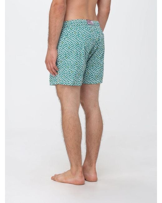 Mc2 Saint Barth Blue Printed Swimsuit for men