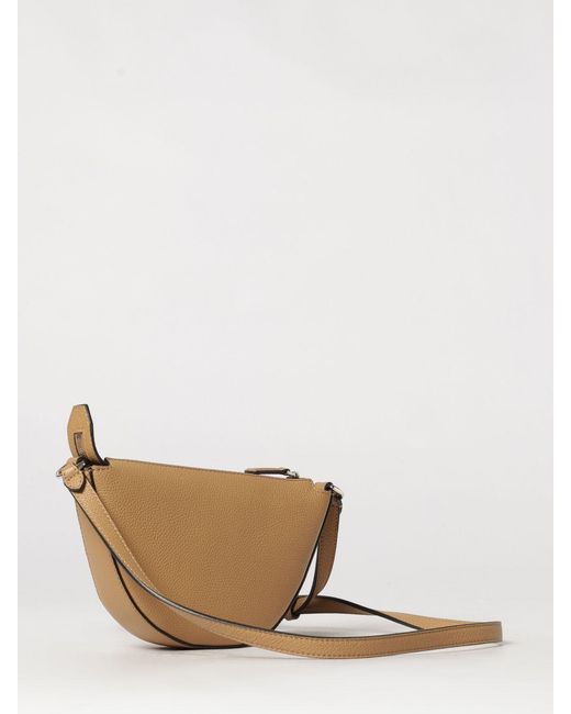 Fendi Natural Crescent-Shaped Grained Calfskin Leather Crossbody Bag for men