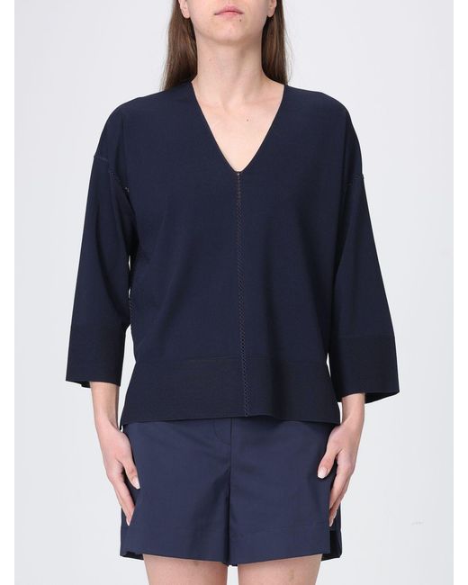 Jersey De Cuello En V Kangra de color Blue